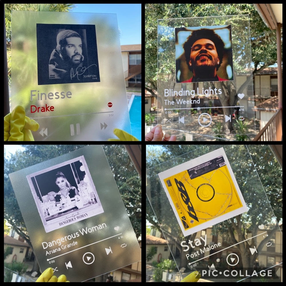 Music Spotify Plexiglass Frame